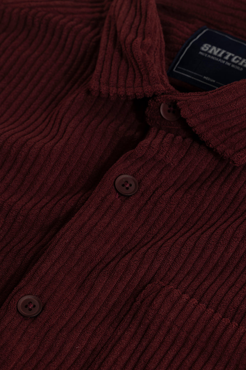 Cozy Cord Maroon Shirt