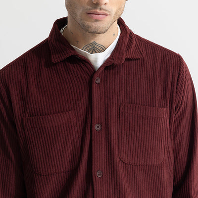 Cozy Cord Maroon Shirt