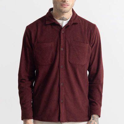Cozy Cord Maroon Shirt