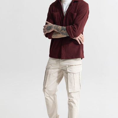 Cozy Cord Maroon Shirt