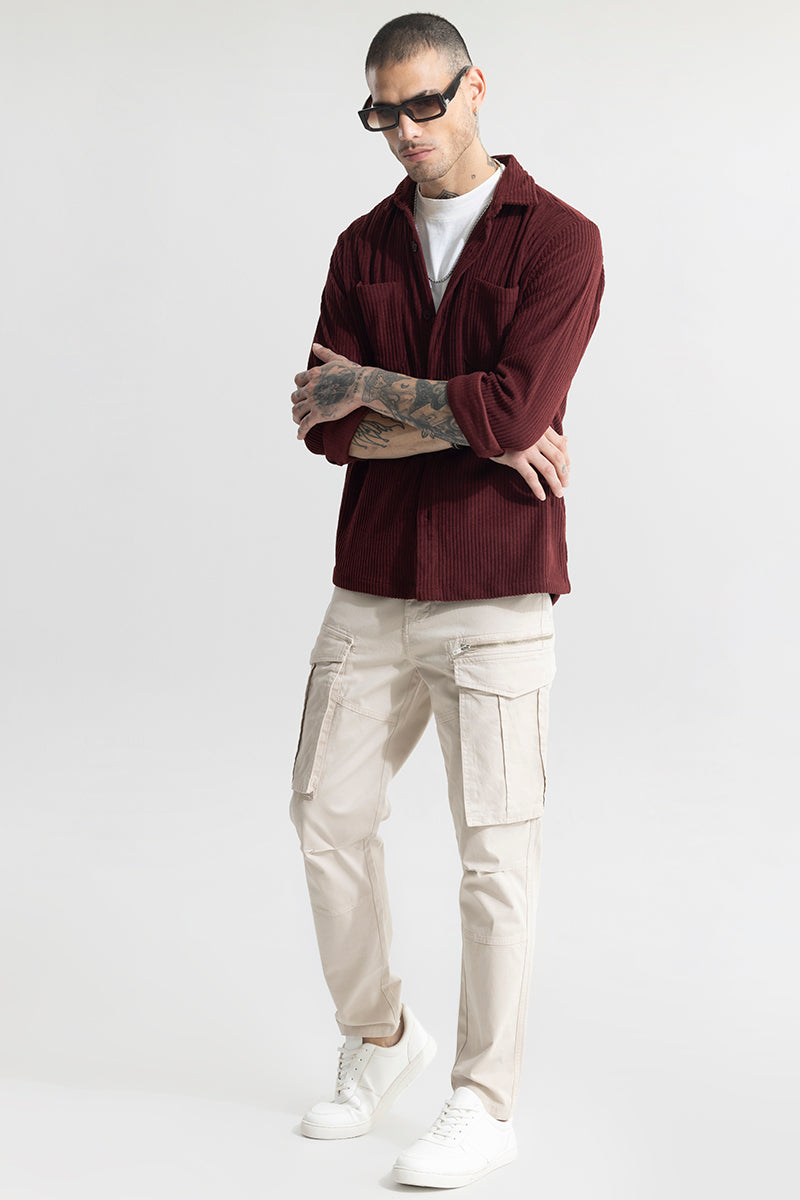 Cozy Cord Maroon Shirt