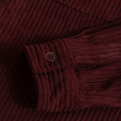 Cozy Cord Maroon Shirt