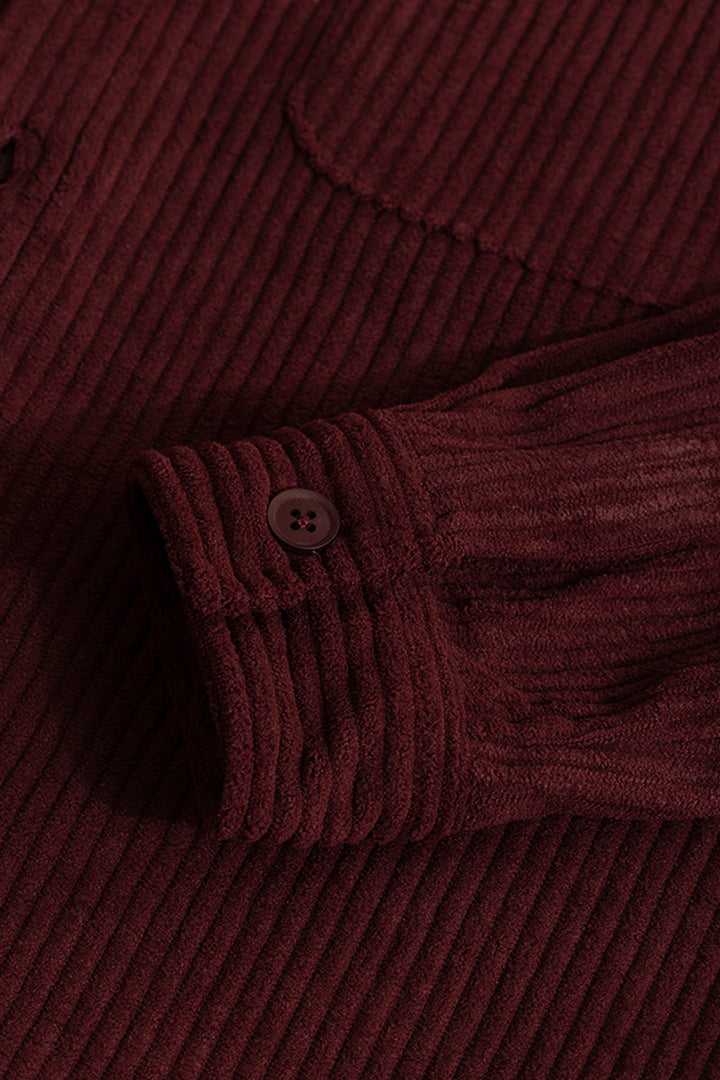 Cozy Cord Maroon Shirt