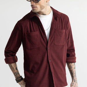 Cozy Cord Maroon Shirt