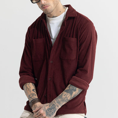 Cozy Cord Maroon Shirt