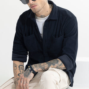 Cozy Cord Navy Shirt