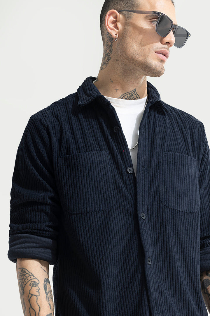 Cozy Cord Navy Shirt