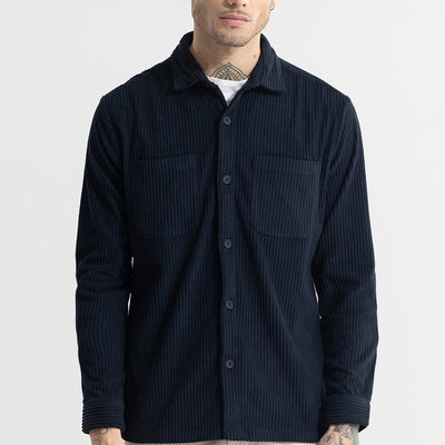 Cozy Cord Navy Shirt