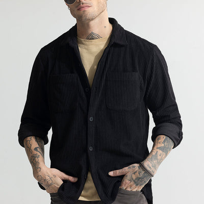 Cozy Cord Black Shirt