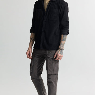 Cozy Cord Black Shirt