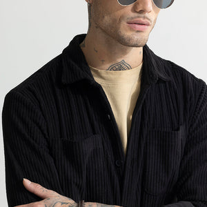 Cozy Cord Black Shirt