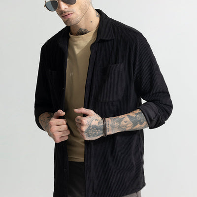 Cozy Cord Black Shirt
