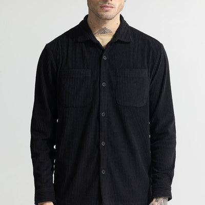 Cozy Cord Black Shirt