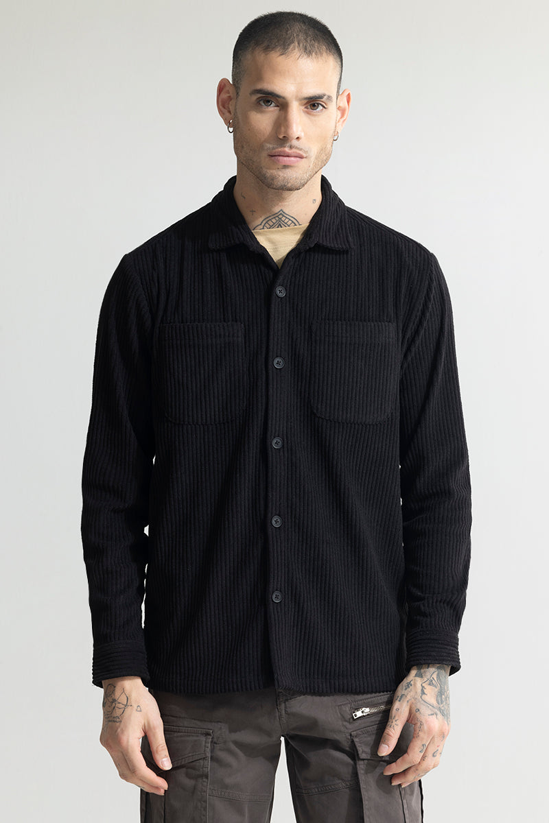 Cozy Cord Black Shirt