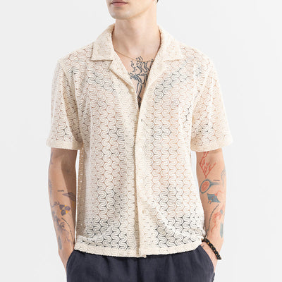 Crawler Cream Hakoba Shirt
