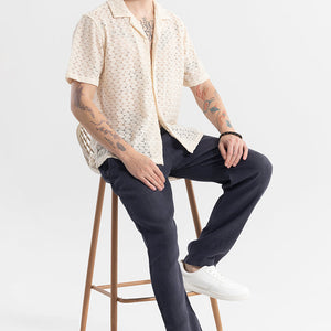 Crawler Cream Hakoba Shirt