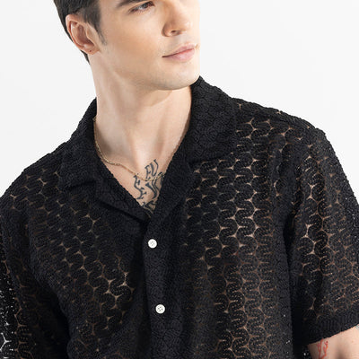Crawler Black Hakoba Shirt