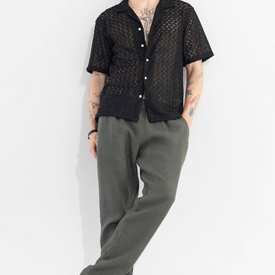 Crawler Black Hakoba Shirt