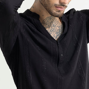 Ennead Black Kurta Shirt