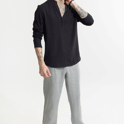 Ennead Black Kurta Shirt