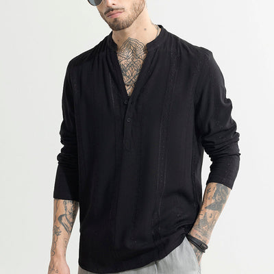 Ennead Black Kurta Shirt