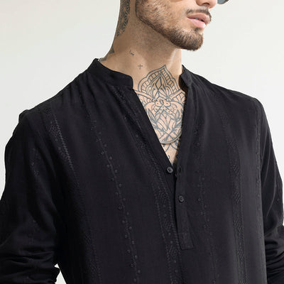 Ennead Black Kurta Shirt
