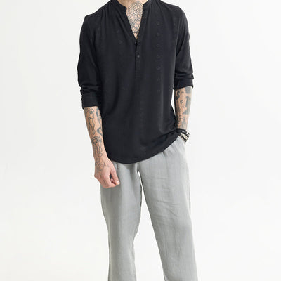 Diamont Black Kurta Shirt