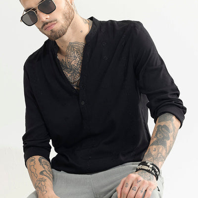 Diamont Black Kurta Shirt