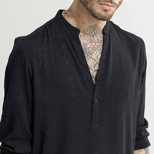 Diamont Black Kurta Shirt