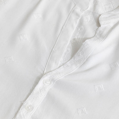 Diamont White Kurta Shirt