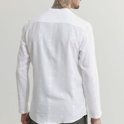 Diamont White Kurta Shirt