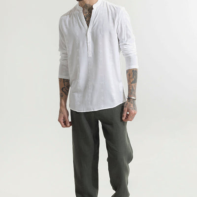 Diamont White Kurta Shirt