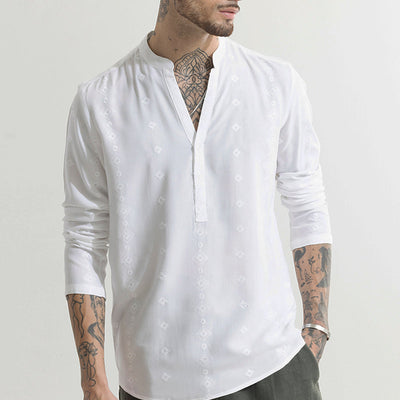 Diamont White Kurta Shirt
