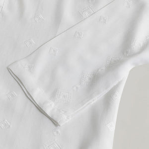 Diamont White Kurta Shirt