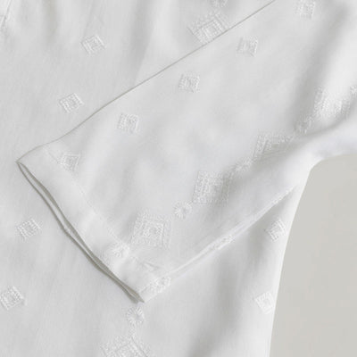 Diamont White Kurta Shirt