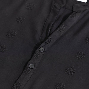 Octus Black Kurta