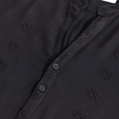 Octus Black Kurta