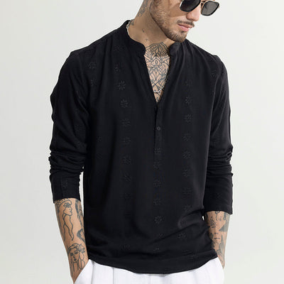 Octus Black Kurta