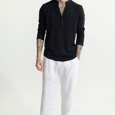 Octus Black Kurta