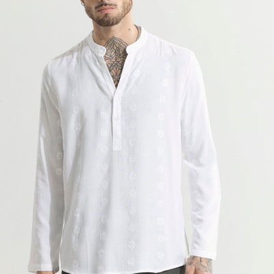 Octus White Kurta