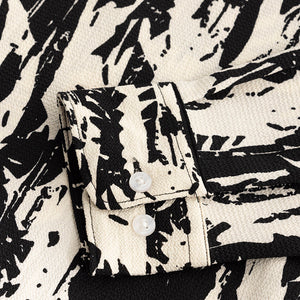 Obstract Black Seersucker Shirt