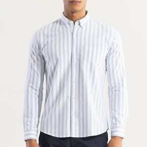 Pinstripe Blue Shirt
