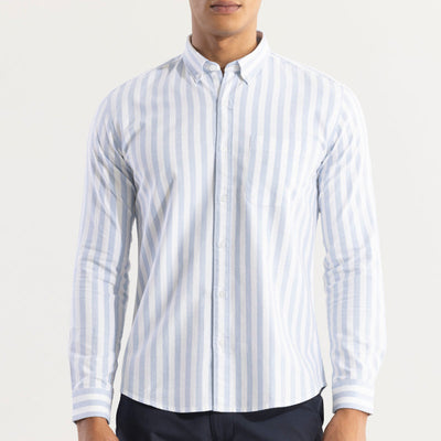 Pinstripe Blue Shirt