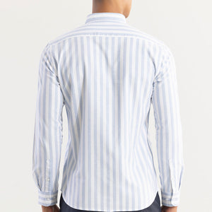 Pinstripe Blue Shirt