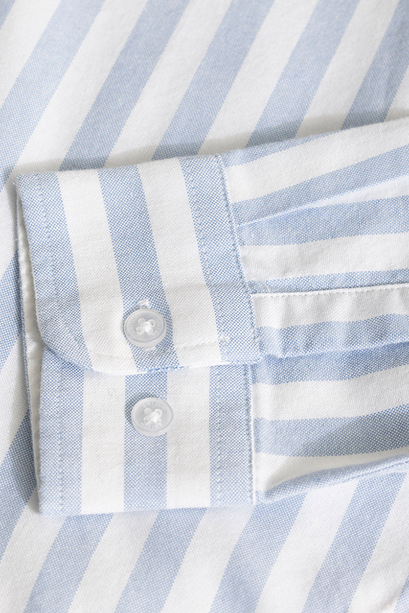 Pinstripe Blue Shirt