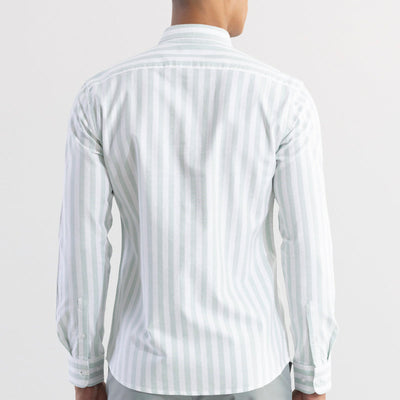 Pinstripe Green Shirt