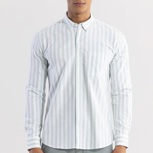 Pinstripe Green Shirt