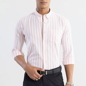 Pinstripe Pink Shirt