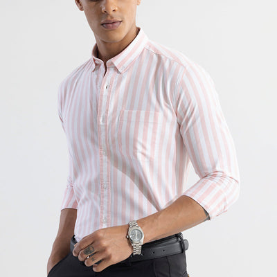 Pinstripe Pink Shirt
