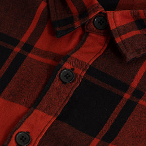 Square Grid Red Checks Shirt